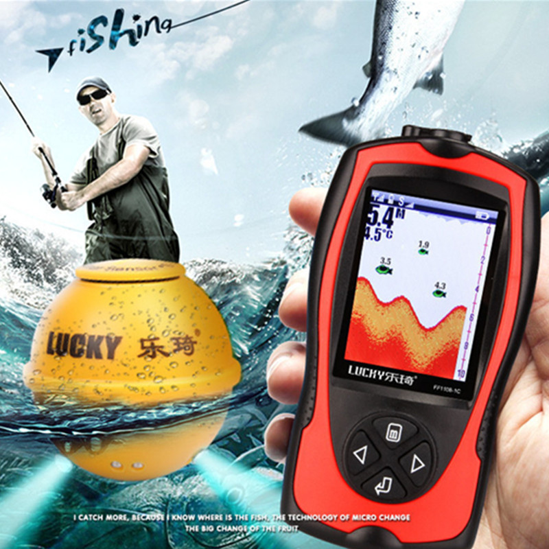 Беспроводной эхолот-датчик, по – обзор и цена Fishing Boat Depth Finder