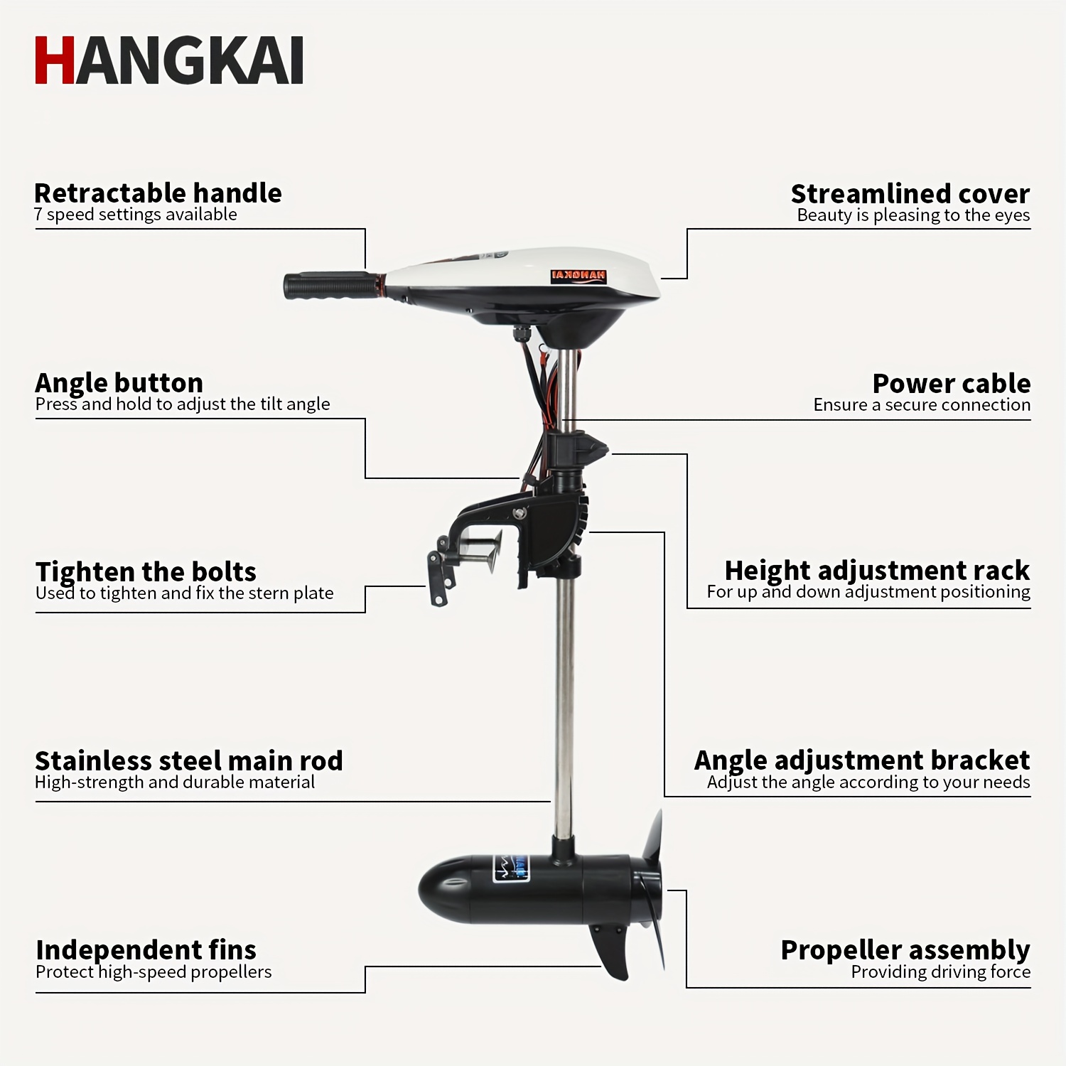 KOETSU HANGKAI 55/65 фунтов тя – обзор и цена Fishing Boat Outboard Motor