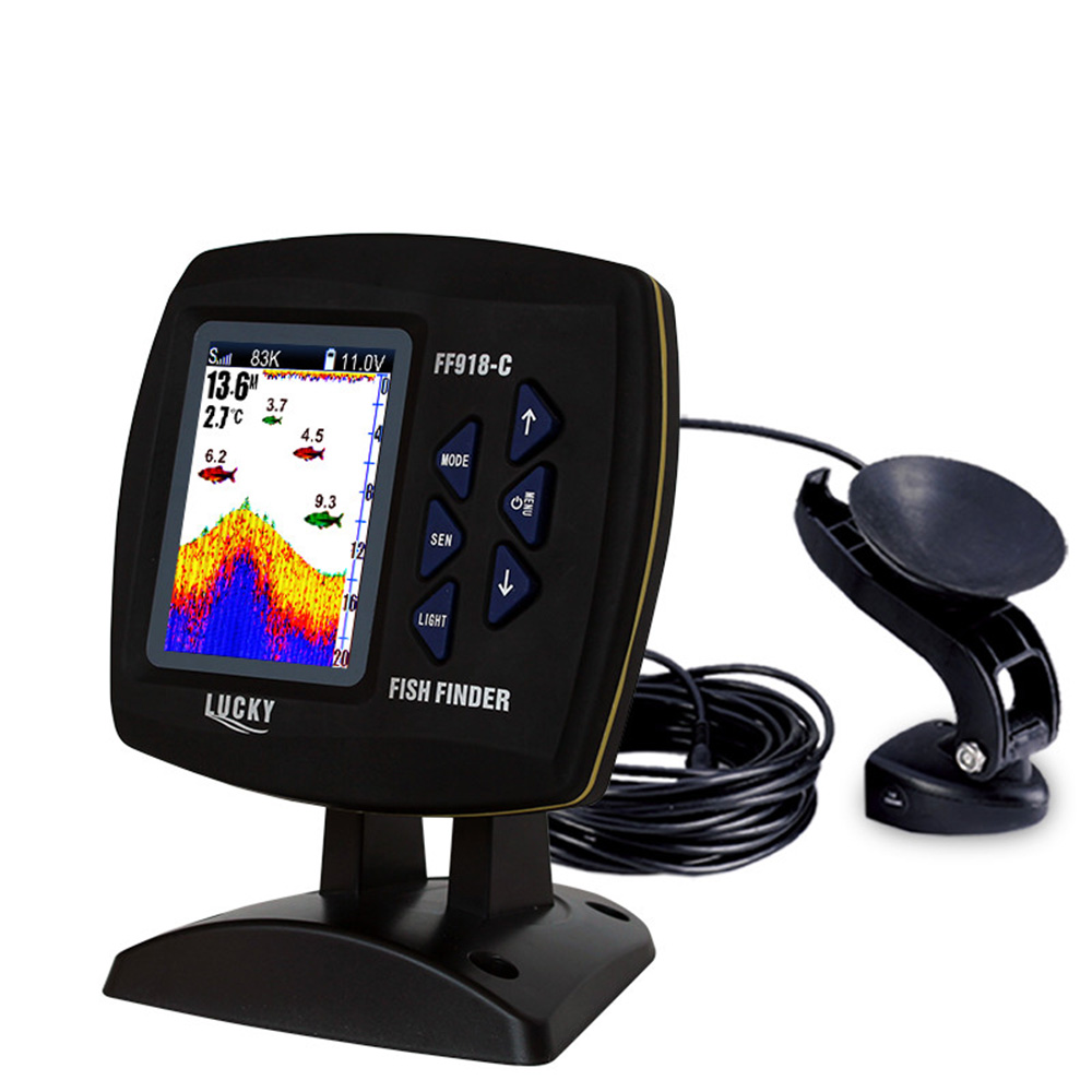Цветной экран, проводной рыбол – обзор и цена Fishing Boat Depth Finder