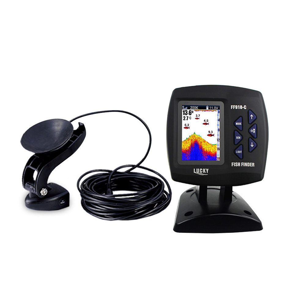 Цветной экран, проводной рыбол – обзор и цена Fishing Boat Depth Finder